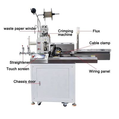 Advanced Automatic Terminal Crimping and Wire Cutting Stripping Twisting Tining Machine