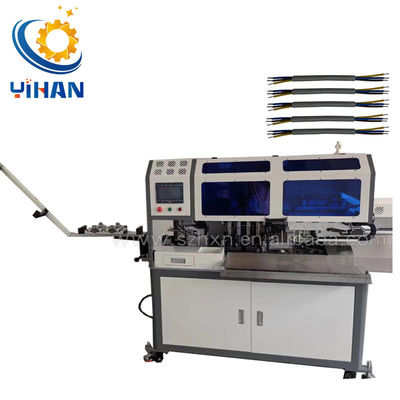 Double Head Round Sheath Multi-Core Wire Cutting Stripping Twisting Dipping Tinning Machine