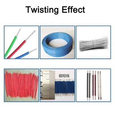 End 0-80mm Stripping Length Wire Cutting Stripping and Twisting Machine for 0.1-4mm2 Wire