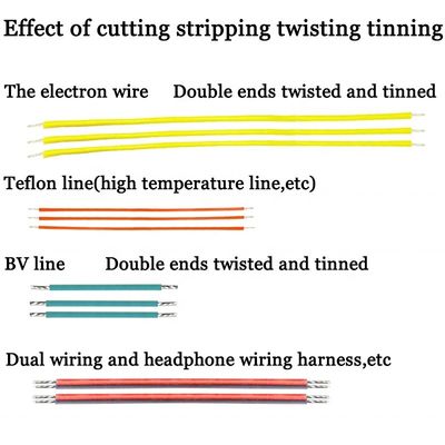 Multi-function Wire Cut Strip Twist Tinning Machine for Cutting Length 8mm-99999mm