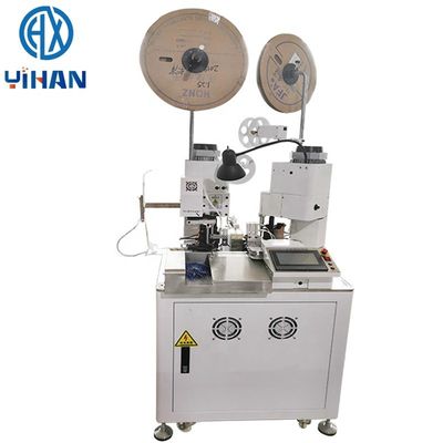 High Productivity Multifunctional Double Head Terminal Machine for Automatic Operation