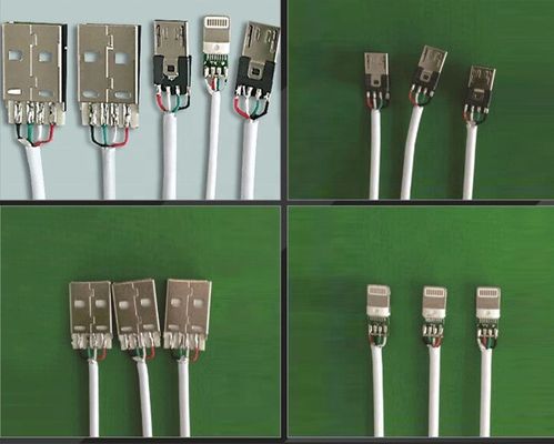1100*600*1100mm Automatic USB Connector Charging Cable Soldering Machine for Data Line
