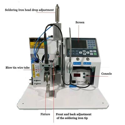 5.5*2.5 Dc Connectors Usb Data Wire Cable Soldering Machine with Base on Your Products