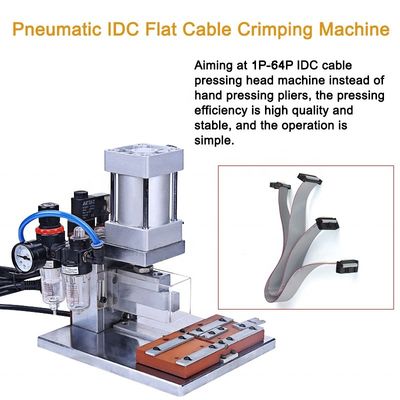 Adjustable IDC Flat Cable Connector Crimping Machine 2P-64P On-line Support and Crimping