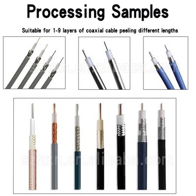 Multilayer RF/RG Coaxial Cable Rotary Stripping Peeling Machine Wire Range 0.8-10MM