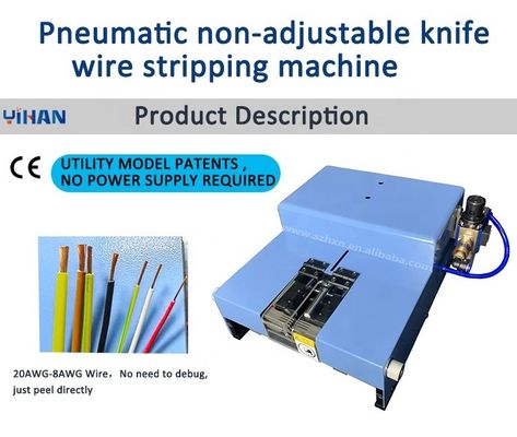 1500-2000 Pieces/h Wire Stripping Machine Non-Adjustable Knife User-Friendly Design