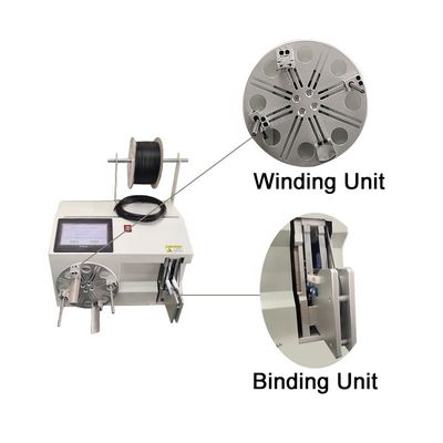 Electric Motor Copper Wire Coil Winding and Binding Machine Around the Circle Diameter