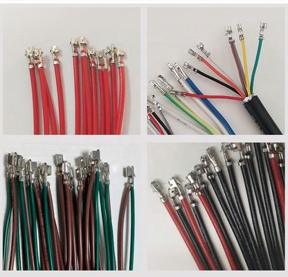Pneumatic Multi Core Round Sheathed Wire Cable Strip and Terminal Crimp Machine for Inner Core Wire