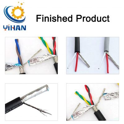 10W Motor Power Shielded Wire Brushing Machine with Braided Wire Reeling Capability