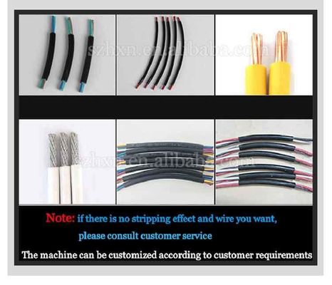 30 kg 4 Wheels Driver Fully Automatic Multi Core Round Sheathed Wire Stripping Machine