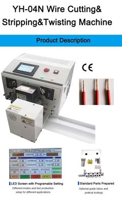 Wire Range 0.1-1.5mm2 AWG16-AWG32 High Speed Wire Cutting Stripping Twisting Machine