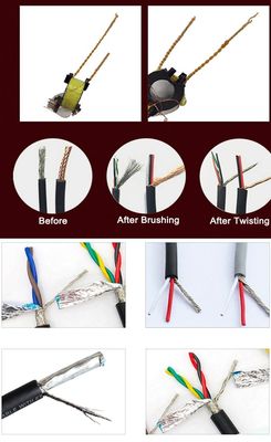 YH-N100 Shielded Wire Twisting Machine Cable Twister for 5-60mm Twisted Wire Length