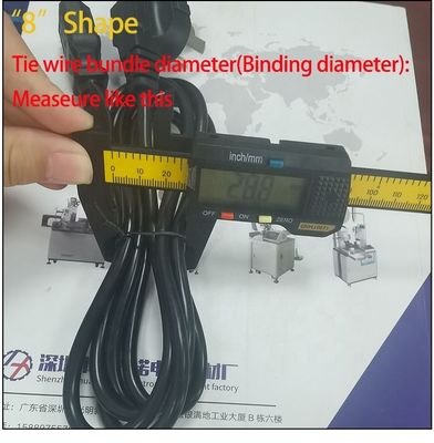 120-200mm Binding Length USB Cable Coiling and Winding Machine with Adjustable Diameter